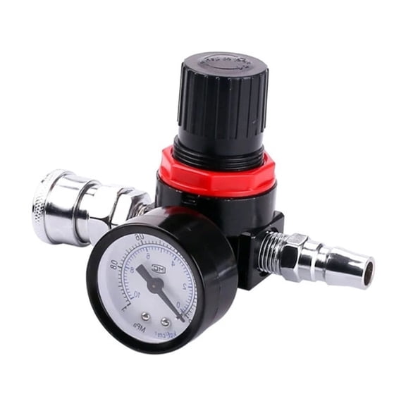 AR2000 1/4'' Air Pressure Regulator Control For Compressor Pump Gas Regulating Treatment Units With Gau Adjustable ,Easy to Use - AR2000 AND 8MM_1