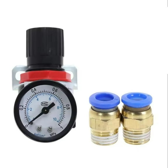 AR2000 Air Pressure Regulator with Gauge Adapter Source Gas Processing Device