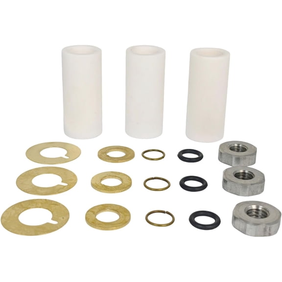 AR2546 18mm Pump Piston Kit Compatible with Annovi Reverberi RK RKA RKV XRCA XRV XRCV Pressure Washer Pump Ceramic Plunger Repair Kit Washer Spacer Nut Backup O Ring