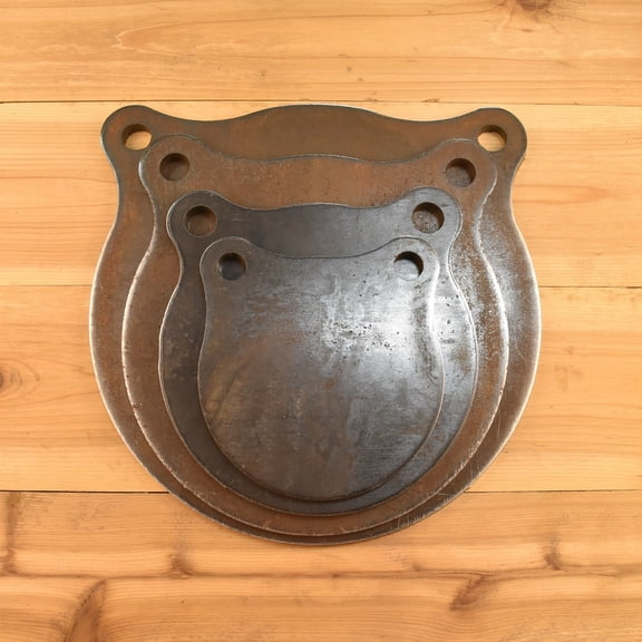 AR500 3/8" Steel Shooting Targets 6" 8" 10" 12" Gongs Set of FOUR