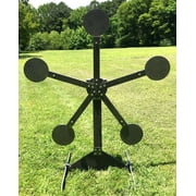 AR500 Portable Texas Star "No Weld" Reactive Steel Shooting Target - 8" Paddles 100lbs