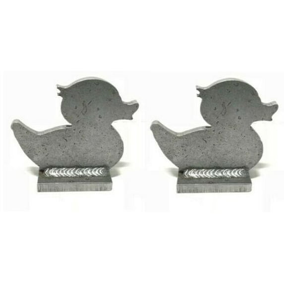 AR500 Rubber Ducky Duck Silhouette Steel Knock-Over Target 3/8" Set of 2