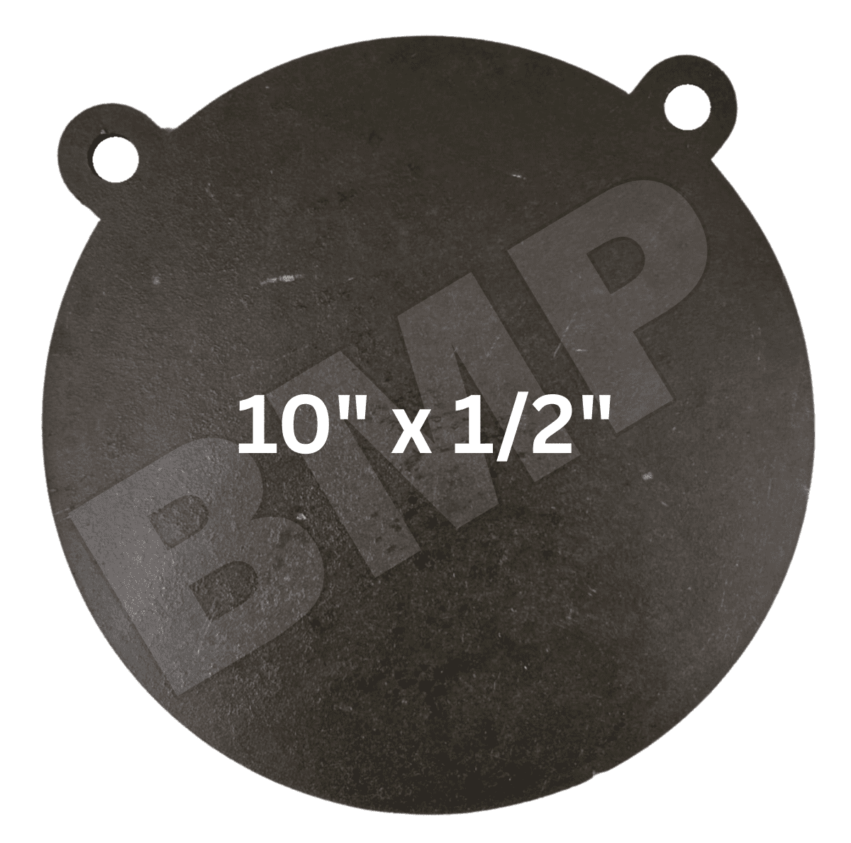 AR500 Steel Gong Shooting Target 1/2" – 10" Round – 2-Hole