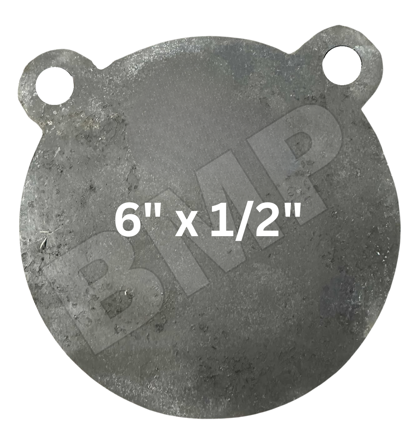 AR500 Steel Gong Shooting Target 1/2" – 6" Round – 2-Hole