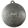 thumbnail image 1 of AR500 Steel Gong Shooting Target 1/2" – 8" Round – 1-Hole-0200142, 1 of 4