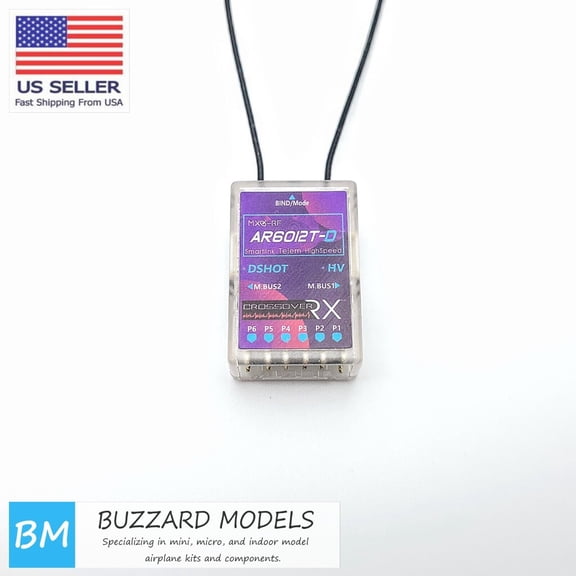 AR6112T-D DSMX/2 SPEKTRUM 6 CH Full Range Receiver +SR3X Gyro +Altimeter +Telem
