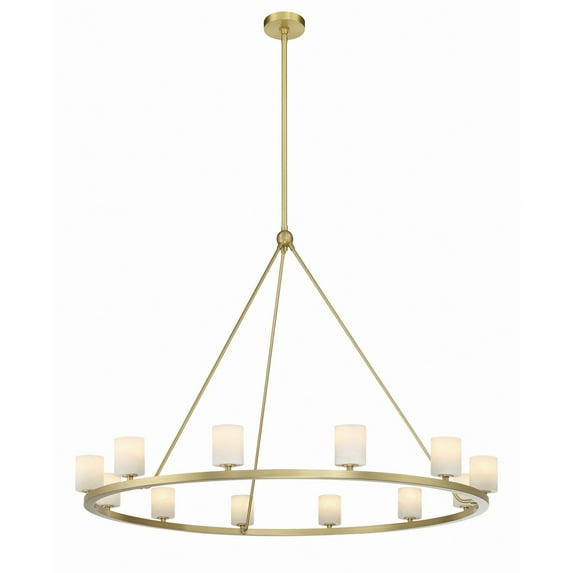 Crystorama Lighting - Aragon - 42W 12 LED Chandelier-32 Inches Tall and 46.75