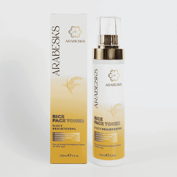 Rice Water Toner, 77.78% Rice Extract, Niacinamide & Centella, K-Beauty Facial Mist, 5.07 fl oz by ARABESKS