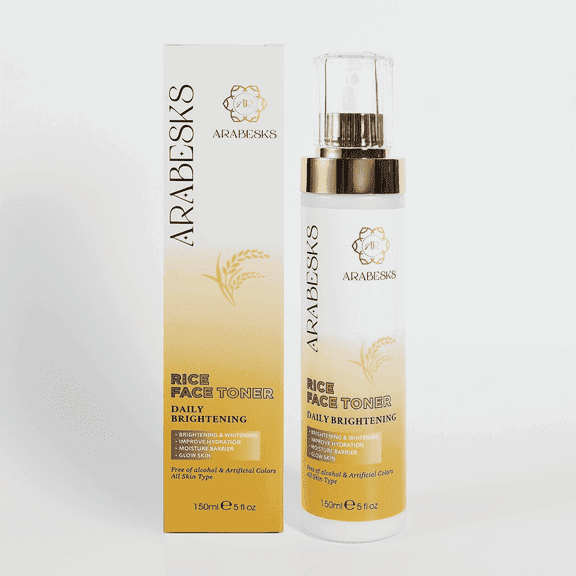 ARABESKS Rice Water Toner  Hydrating Facial Mist & Moisturizing Spray, 5.07 fl oz