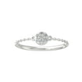 thumbnail image 1 of ARAIYA 10K White Gold Round Cluster Diamond Engagement Ring (1/10 cttw, I-J Color, I2-I3 Clarity), Size 6, 1 of 4