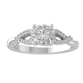 thumbnail image 1 of ARAIYA 10K White Gold Round Diamond Engagement Ring (1 cttw, I-J Color, I2-I3 Clarity), Size 9.5, 1 of 4