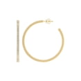 thumbnail image 1 of ARAIYA 10K Yellow Gold Round Diamond C-Hoop Earrings (1 5/8 cttw, I2-I3 Clarity, I-J Color), 1 of 4