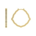thumbnail image 1 of ARAIYA 10K Yellow Gold Round Lab Grown Diamond Hoop Earrings (1/2 cttw, VS Clarity, D-E Color), 1 of 5