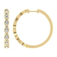thumbnail image 1 of ARAIYA 10K Yellow Gold Round Lab Grown Diamond Hoop Earrings (1 cttw, VS Clarity, D-E Color), 1 of 5