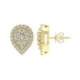 thumbnail image 1 of ARAIYA 10K Yellow Gold Round Lab Grown Diamond Stud Earrings (1 cttw, VS Clarity, D-E Color), 1 of 4