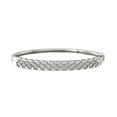 thumbnail image 1 of ARAIYA 14K White Gold Diamond Bangle Bracelet (3/8 cttw, I2-I3 Clarity, I-J Color) 7", 1 of 4