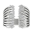 thumbnail image 1 of ARAIYA 14K White Gold Round Diamond Fashion Band Ring (1/2 cttw, I-J Color, I2-I3 Clarity), Size 9.5, 1 of 4
