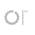 thumbnail image 1 of ARAIYA 14K White Gold Round Diamond Stud Earrings (1 cttw, I2-I3 Clarity, I-J Color), 1 of 4