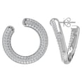 thumbnail image 1 of ARAIYA 14K White Gold Round Diamond Stud Earrings (3/4 cttw, I2-I3 Clarity, I-J Color), 1 of 4