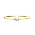 thumbnail image 1 of ARAIYA 14K Yellow Gold Lab Grown Diamond Bangle Bracelet (1/6 cttw, VS Clarity, D-E Color) 7", 1 of 4