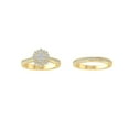 thumbnail image 1 of ARAIYA 14K Yellow Gold Round Cluster Diamond Engagement Ring (5/8 cttw, I-J Color, I2-I3 Clarity), Size 8.5, 1 of 4