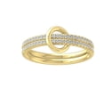thumbnail image 1 of ARAIYA 14K Yellow Gold Round Diamond Fashion Band Ring (1/4 cttw, I-J Color, I2-I3 Clarity), Size 8.5, 1 of 4