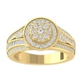 thumbnail image 1 of ARAIYA FINE JEWELRY 10K Solid Yellow Gold Cluster Diamond Wedding Band Ring (3/4 cttw, I-J Color, I2-I3 Clarity) Size 6, 1 of 1