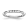 thumbnail image 1 of Araiya Fine Jewelry 10K White Gold Diamond Band Ring (1/10 cttw, I-J Color,I2-I3 Clarity) Size 10, 1 of 5
