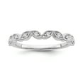 thumbnail image 1 of Araiya Fine Jewelry 10K White Gold Diamond Band Ring (1/10 cttw, I-J Color, I2-I3 Clarity) Size 7, 1 of 6