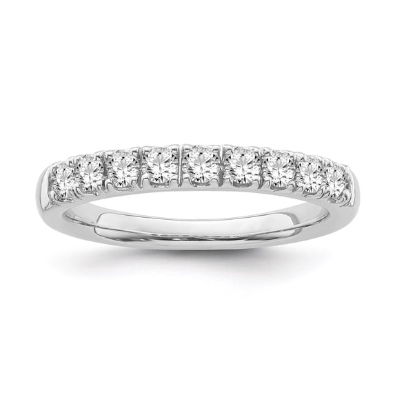 Araiya Fine Jewelry 10K White Gold Diamond Band Ring (1/2 cttw, I-J Color,I2-I3 Clarity) Size 6