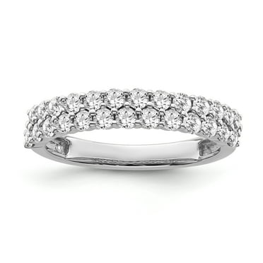 Araiya Fine Jewelry 10K White Gold Diamond Band Ring (3/4 cttw, I-J Color, I2-I3 Clarity) Size 9
