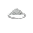 thumbnail image 1 of ARAIYA FINE JEWELRY 10K White Gold Diamond Composite Cluster Engagement Ring (1/2 cttw, I-J Color, I2-I3 Clarity) Size 9.5, 1 of 3