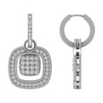 thumbnail image 1 of ARAIYA FINE JEWELRY 10K White Gold Diamond Dangle Earrings (1 cttw, I2-I3 Clarity, I-J Color), 1 of 4