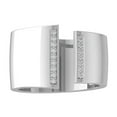 thumbnail image 1 of ARAIYA FINE JEWELRY 10K White Gold Diamond Fashion Band Ring (1/10 cttw, I-J Color, I2-I3 Clarity) Size 7, 1 of 1