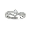thumbnail image 1 of ARAIYA FINE JEWELRY 10K White Gold Diamond Fashion Wedding Band Ring (1/2 cttw, I-J Color, I2-I3 Clarity) Size 8, 1 of 4