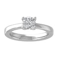 thumbnail image 1 of ARAIYA FINE JEWELRY 10K White Gold Diamond Solitaire Engagement Ring (1 cttw, I-J Color, I2-I3 Clarity) Size 10, 1 of 6