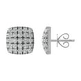 thumbnail image 1 of ARAIYA FINE JEWELRY 10K White Gold Diamond Stud Earrings (1/2 cttw, I2-I3 Clarity, I-J Color), 1 of 4