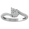 thumbnail image 1 of ARAIYA FINE JEWELRY 10K White Gold Diamond Wedding Band Ring (1/3 cttw, I-J Color, I2-I3 Clarity) Size 7, 1 of 4
