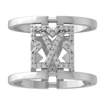 ARAIYA FINE JEWELRY 10K White Gold Diamond Wedding Band Ring (1/6 cttw, I-J Color, I2-I3 Clarity) Size 5