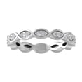 thumbnail image 1 of ARAIYA FINE JEWELRY 10K White Gold Diamond Wedding Band Ring (1/8 cttw, I-J Color, I2-I3 Clarity) Size 5.5, 1 of 6