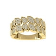 thumbnail image 1 of ARAIYA FINE JEWELRY 10K Yellow Gold Lab-Grown Diamond Anniversary Ring (1/2 cttw Round-shape Lab-Grown Diamonds (D-F Color, VS Clarity) Size 6, 1 of 5