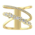 thumbnail image 1 of ARAIYA FINE JEWELRY 10K Yellow Gold Lab-Grown Diamond Anniversary Ring (1/2 cttw Round-shape Lab-Grown Diamonds (D-F Color, VS Clarity) Size 7.5, 1 of 5