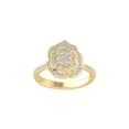 thumbnail image 1 of ARAIYA FINE JEWELRY 10K White Gold Lab-Grown Diamond Anniversary Ring (1/2 cttw Round-shape Lab-Grown Diamonds (D-F Color, VS Clarity) Size 7, 1 of 5