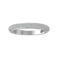 thumbnail image 1 of ARAIYA FINE JEWELRY 10K White Gold Lab-Grown Diamond Anniversary Ring (1/3 cttw Round-shape Lab-Grown Diamonds (D-F Color, VS Clarity) Size 5.5, 1 of 5