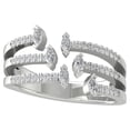 thumbnail image 1 of Araiya Fine Jewelry Sterling Silver Lab-Grown Diamond Anniversary Ring (1/3 cttw, D-F Color, VS Clarity) Size 8, 1 of 5