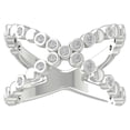 thumbnail image 1 of Araiya Fine Jewelry Sterling Silver Lab-Grown Diamond Anniversary Ring (1/45 cttw, D-F Color, VS Clarity) Size 6, 1 of 5