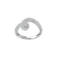 thumbnail image 1 of ARAIYA FINE JEWELRY 10K White Gold Lab-Grown Diamond Anniversary Ring (1 cttw Round-shape Lab-Grown Diamonds (D-F Color, VS Clarity) Size 9.5, 1 of 5