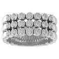 thumbnail image 1 of ARAIYA FINE JEWELRY 10K White Gold Lab Grown Diamond Band Ring (3/4 cttw, D-F Color, VS Clarity), Size 7.5, 1 of 5
