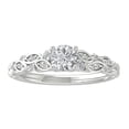 thumbnail image 1 of Araiya Fine Jewelry Sterling Silver Lab-Grown Diamond ENGAGEMENT Ring (3/4 cttw, D-F Color, VS Clarity) Size 6.5, 1 of 5