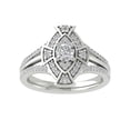 thumbnail image 1 of ARAIYA FINE JEWELRY 14K White Gold Lab-Grown Diamond ENGAGEMENT Ring (3/4 cttw ,D-F Color, VS Clarity) Size 9.5, 1 of 5